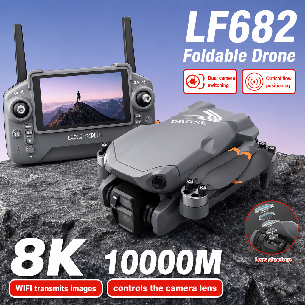 Zdjęcia lotnicze z drona LF682 – Drone Camera With Gimbal recenzja i cena