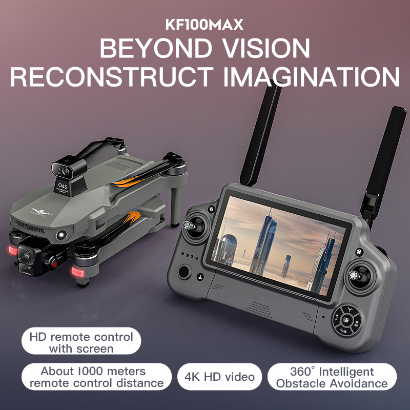 Dron GPS KF100 MAX Kamera 4K 3 – Drone Camera With Gimbal recenzja i cena
