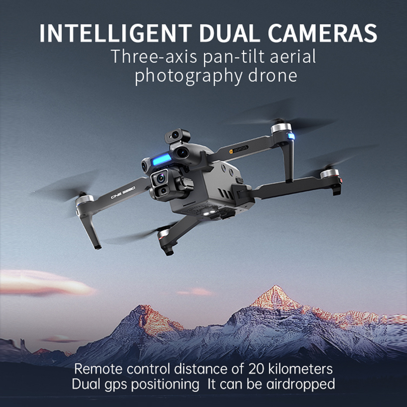 Nowy dron z podwójną kamerą 8K – Drone Camera With Gimbal recenzja i cena
