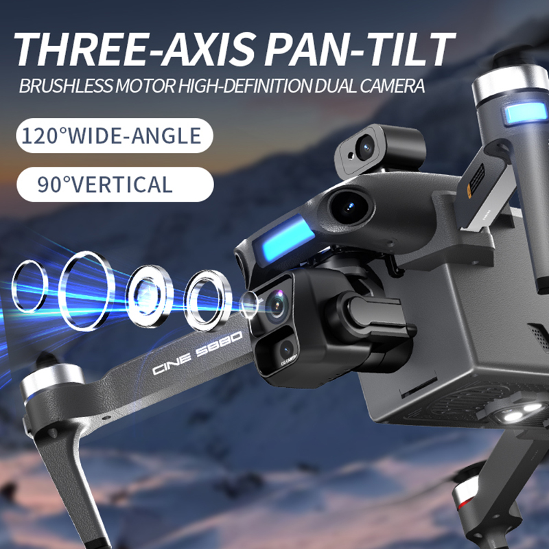 Nowy dron z podwójną kamerą 8K – Drone Camera With Gimbal recenzja i cena