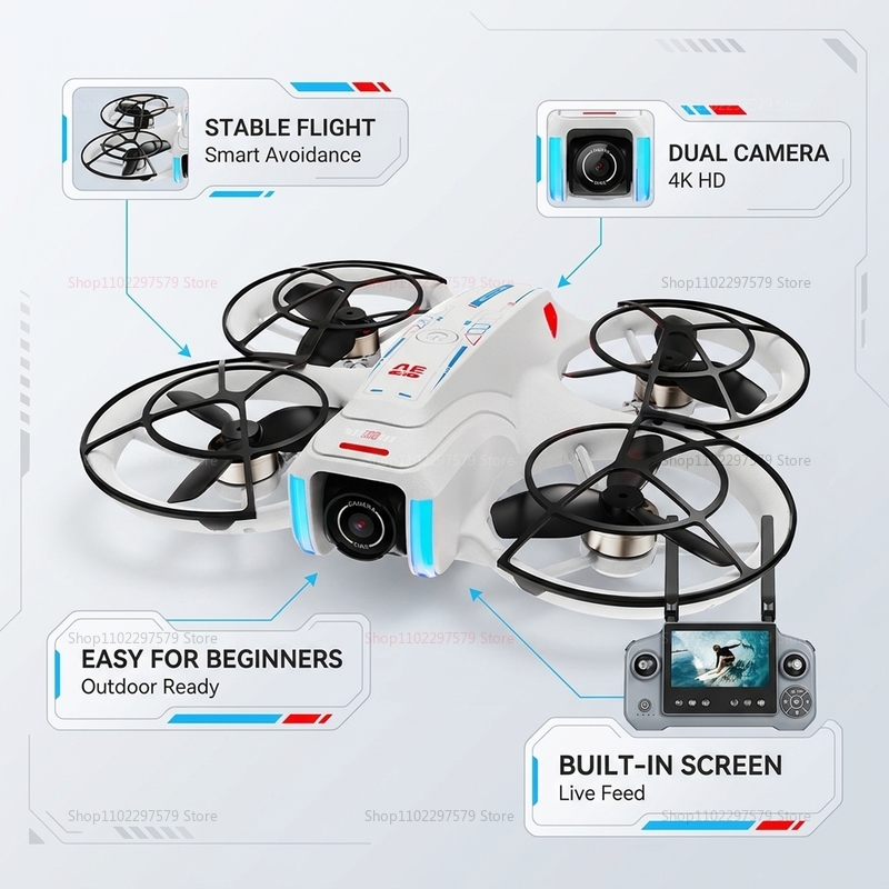 Nowy dron AE21 GPS z kamerą 8K – Drone Camera Night Vision recenzja i cena