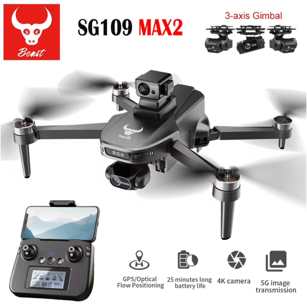 SG109 MAX2 profesjonalny dron  – Drone Camera With Gimbal recenzja i cena